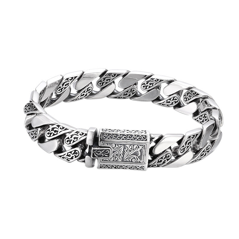 Engraved Cuban Bracelet