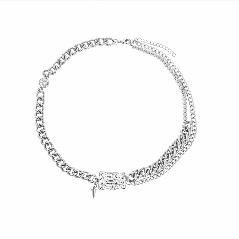 Liquid Irregular Square Cuban Necklace