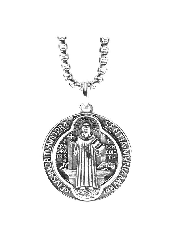 Saint Benedict Medallion Necklace