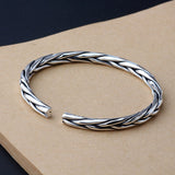 Silver creative woven bracelet