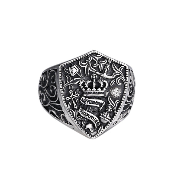 Crown Shield Ring