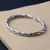 Silver creative woven bracelet