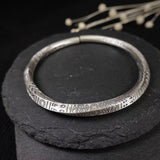 Mobius ring silver bracelet