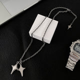 Dual Star Chain Necklace