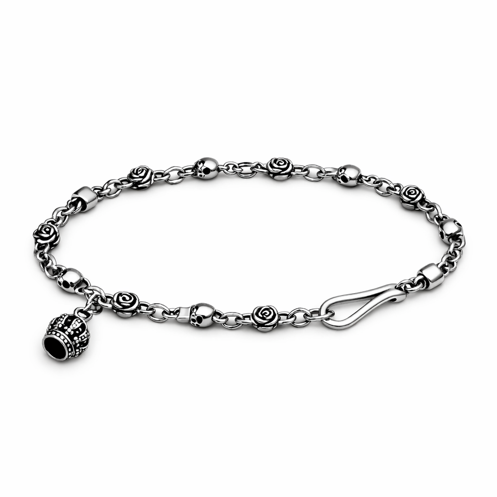 Rose & Skull Chain