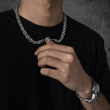 Double Chain Cross Necklace