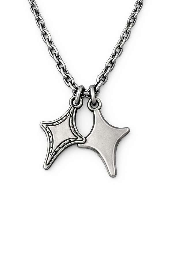 Dual Star Chain Necklace