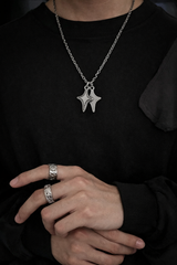 Dual Star Chain Necklace