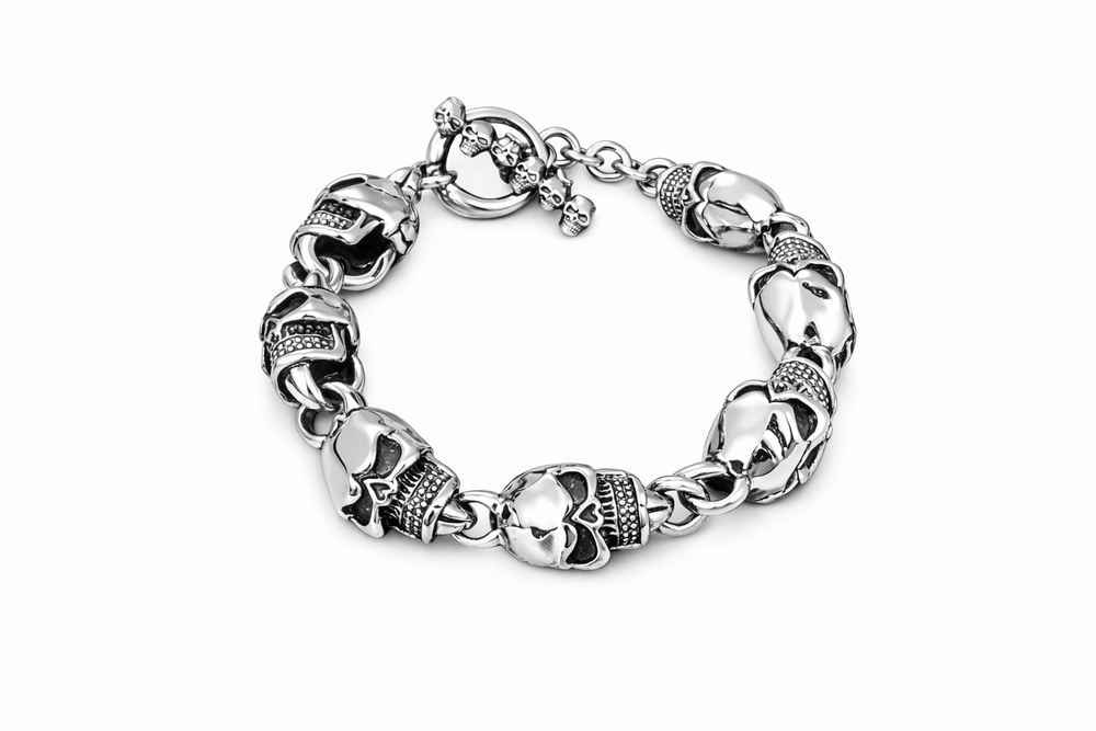 Dark Skull Chain Bracelet