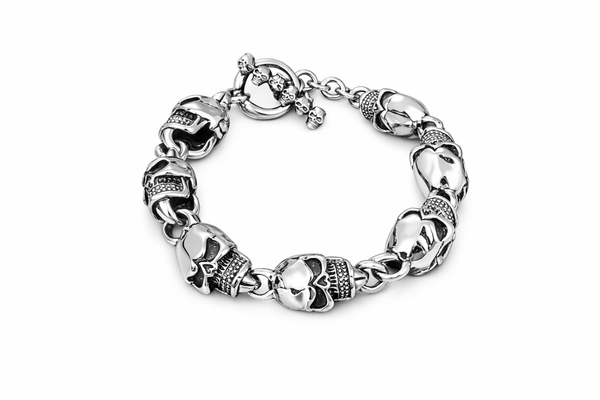 Dark Skull Chain Bracelet