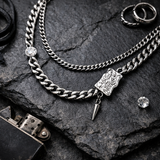 Liquid Irregular Square Cuban Necklace