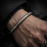 Mobius ring silver bracelet