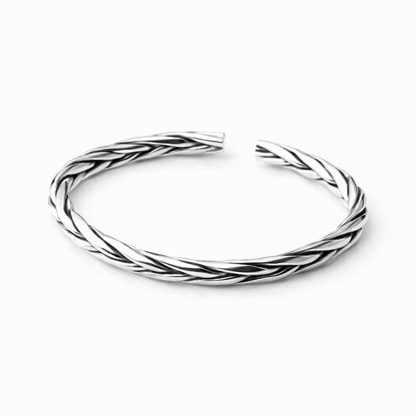 Silver creative woven bracelet