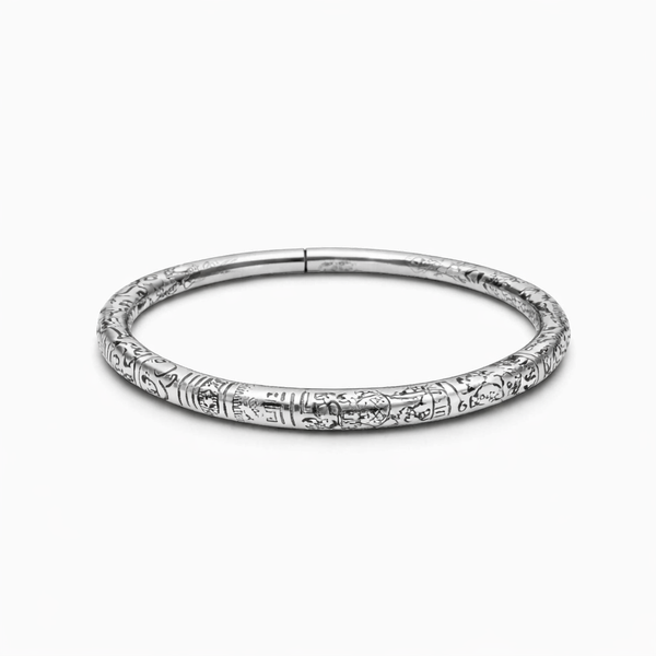 Mobius ring silver bracelet