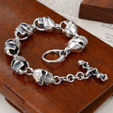 Dark Skull Chain Bracelet