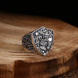 Crown Shield Ring