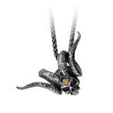 Obsidian Ram Skull Pendant