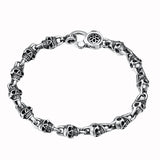 Skull & Cross Chain Bracelet