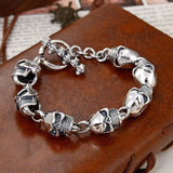 Dark Skull Chain Bracelet
