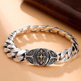 Gold Cross Sovereign Bracelet