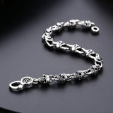 Skull & Cross Chain Bracelet
